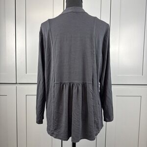 Habitat clothes to live in Cardigan Sweater Womens Large Black Lagenlook‎ lounge